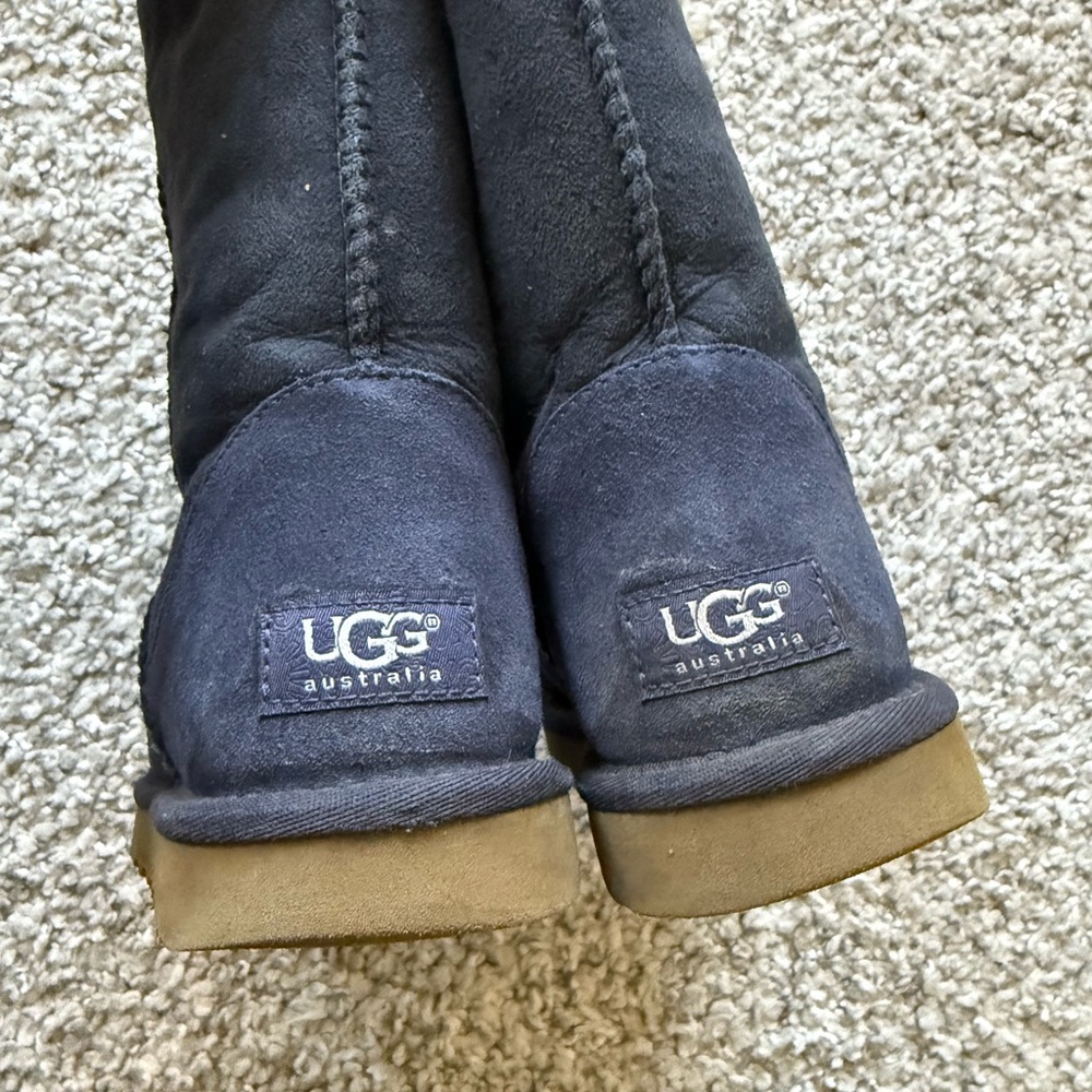 UGG classic short boots navy blue - size 8 - Picture 10 of 13